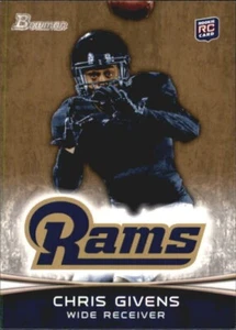 2012 Bowman Gold CHRIS GIVENS RC #179 ST. LOUIS RAMS / WF DEMON DEACONS 🏈 - Picture 1 of 1