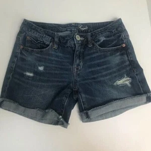 Pantalones cortos vaqueros American Eagle desgastados talla 0 - Imagen 1 de 6