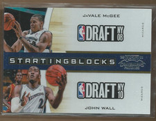 2010-11 Playoff Contenders Starting Blocks Wizards Basketball Card #9 McGee/Wall