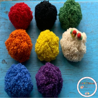 Heidifeathers® Mixed Wool Nepps - Large pack - slubs, burrs - felting, spinning - Image 1 of 4