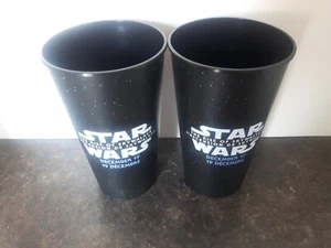Lot Of 2 Star Wars The Rise Of Skywalker Cineplex Cup W Lid No Straw No Topper - Picture 1 of 4