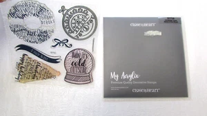 Close To My Heart S1710 Christmas Tunes Acrylic Set Stamp Of The Month CTMH - Picture 1 of 1