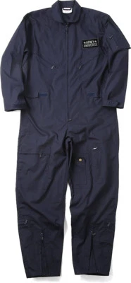 Flight Suit Coveralls Military Air Force Style Uniform Fighter Jumpsuit + Patch - Image 1 of 3