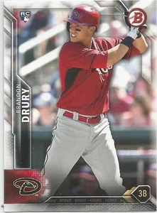 Brandon Drury New York Yankees 2016 Bowman Rookie Card - Picture 1 of 2