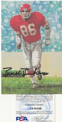 ~BUCK BUCHANAN Signed GOAL LINE ART (GLA) CHIEFS 1991 PSA/DNA Certified~ - Image 1 of 4