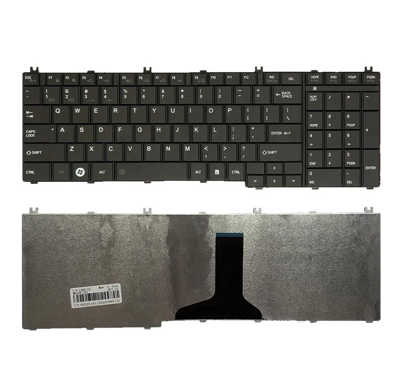 Novo Teclado Preto para Notebook Toshiba Satellite L775 L775D L750 L755 - Imagem 1 de 4