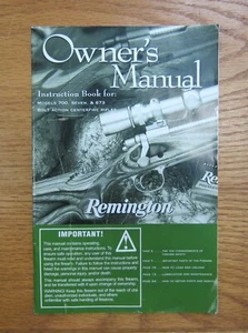 Remington 700 Seven 673 Owners Manual 2010 - Picture 1 of 1