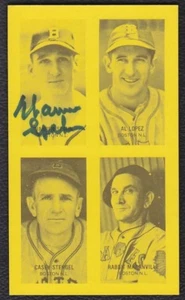 WARREN SPAHN VINTAGE FIRMADO JIM ROWE POSTAL 4 EN 1 BRAVES POSE 11 - Imagen 1 de 1