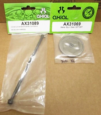 Discontinued Axial Yeti XL Metal Spur Gear 68T and Center front driveshaft - Image 1 of 2