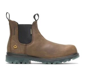 Bota de construcción Wolverine I-90 impermeable sin cordones para hombre - marrón, talla 7,5 - Imagen 1 de 11