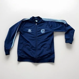 Pre Owned Adidas Sporting KC Kansas City Anthem Track Jacket Big Kids Large ‘11 - Picture 1 of 7