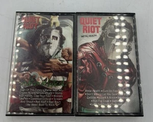 1983 Quiet Riot Mental Health And Condition Critical Cassette Lot Heavy Metal - Picture 1 of 5