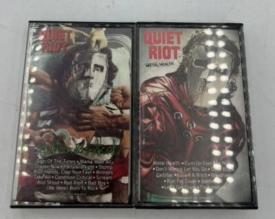 1983 Quiet Riot Mental Health And Condition Critical Cassette Lot Heavy Metal  - Image 1 of 4