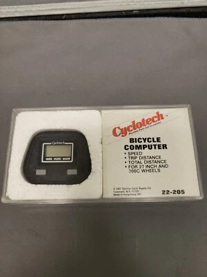 Vintage 1987 Cyclotech Bicycle Computer - 22-205 - Image 1 of 2