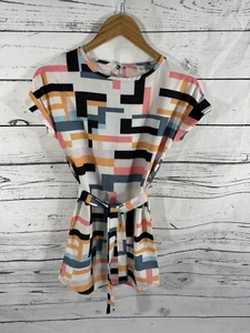 SHEIN Girls Geometric Shift Dress Size 10 NWOT - Picture 1 of 3