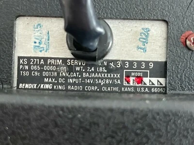 Bendix/King KS271A PRIM SERVO PN: 065-0060-01 - Image 1 of 4