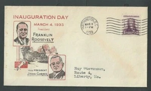 Mar 4 1933 Inauguration Of Pres Franklin D Roosevelt 1st Term On Scarce Multi--- - Picture 1 of 1