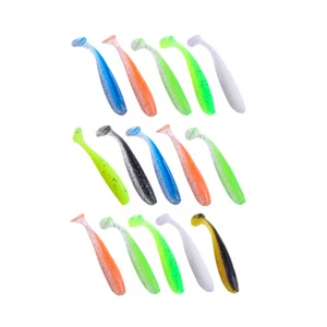 15 Pcs Weiche Locken Simulationsfischereiköder Lebensechte Angelköder - Bild 1 von 12