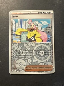 2023 Pokémon Paldea Evolved Trainer Supporter Iono 185 /193 Reverse Holo Foil - Picture 1 of 2