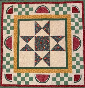 Watermelon Summer finished wall hanging quilt - Picture 1 of 10