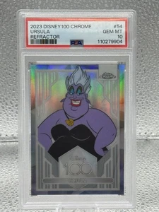 2023 Topps Chrome Disney 100 Ursula Refractor #54 PSA 10 - Picture 1 of 3