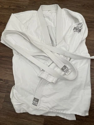 Unisex White A1 Fuji GI & Gear Kimono Martial Arts Jiu Jitsu Karate Adult 4 - Image 1 of 3