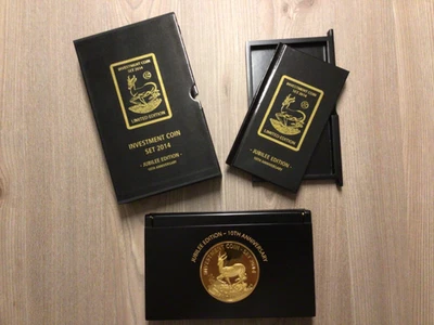 Investment Coin-Set 2014 Gold Krügerrand Springbock - Jubiläums-Edition - Bild 1 von 4