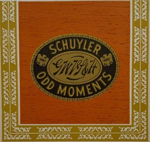 Vintage Schuyler Odd Moments Zigarrenetikett - unbenutzt Litho - 5,5x6 TOP - Bild 1 von 3