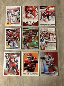 Jamaal Charles Lot With Prestige Stars Parallel. 9 Cards. KC Chiefs Great RB - Picture 1 of 2