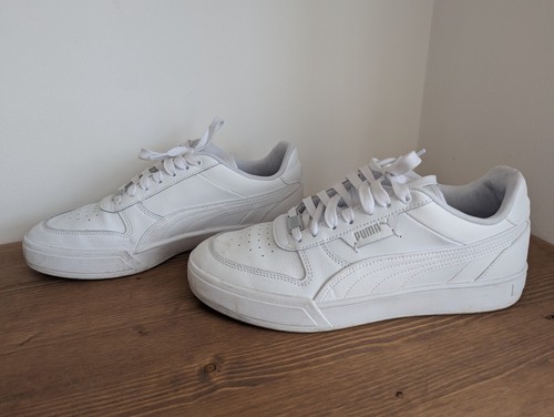 Scarpe da ginnastica Puma Classic Essential tutte bianche taglia UK9 GC