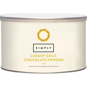 Simply Luxuriöse Goldene Trinkschokolade 1 Kg Trommel, Kakao Pulver, Frappe, UK - Bild 1 von 21