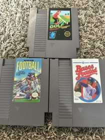Nintendo NES Lote Golf Juego Acci&oacute;n F&uacute;tbol Bases Cargadas