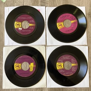 THE TEMPTATIONS - gordy 45rpm singles, Psychedelic Shack, Papa Was Rolling Stone - Picture 1 of 9
