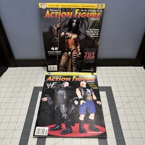 Vtg Tomart’s Action Figure Digest Lot #68 Oct 1999 WWE & #95 Feb 2002 Toy Fair - Picture 1 of 17