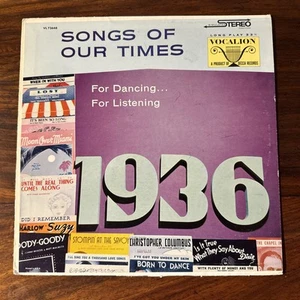 Songs Of Our Times Hits Of 1936 LP Vinyl Record 1959 Vocalion VL 73648 EX - Picture 1 of 4