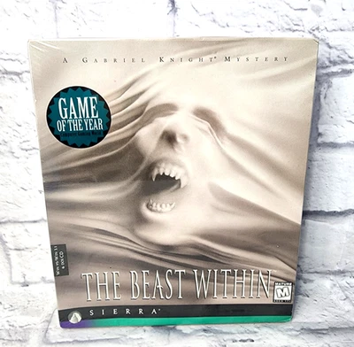 The Beast Within: A Gabriel Knight Mystery FACTORY SEALED 1995 PC CD-ROM - Image 1 of 4