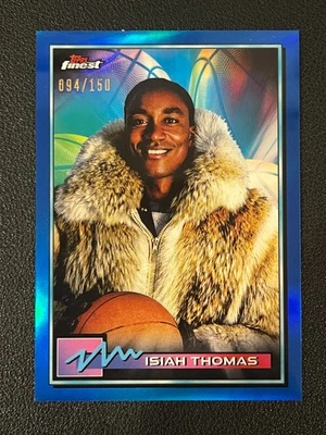 Isiah Thomas 2021 Topps Finest Basketball Blue Refractor /150  - Image 1 of 2