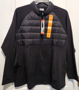 32 Grad Hitze 1/4 Zip Jacke XXL - schwarz leicht sportlich 2X neu mit Etikett - Bild 1 von 5