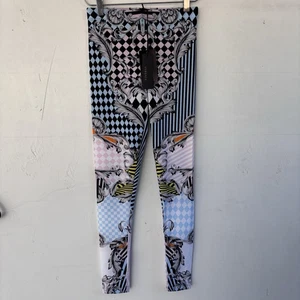 NUEVO CON ETIQUETAS $895 Versace Arlequín Barroco Leggings Multicolor Talla 36 - Imagen 1 de 11