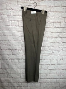 NEU PERRY ELLIS Herren braun ÜBERKARIERT STRETCH Business Anzughose/Hose 33x30 - Bild 1 von 9