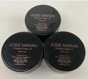3 Pack Josie Maran Whipped Argan Oil Sweet Holly 2 Fl Oz New Sealed - Picture 1 of 2