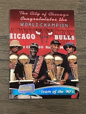 1997-98 托普斯体育场俱乐部 90 年代芝加哥公牛队 #5 — 第 1/4 张图片