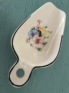 Vintage Harker China Mallow Flower Flour Sugar Scoop Utensil RARE - Picture 1 of 2