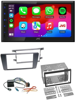 JVC Bluetooth USB MP3 2DIN DAB Autoradio für Skoda Octavia 04-13 Scout 06-12 - Bild 1 von 4