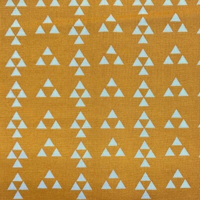 Desert Bloom Dark Yellow Triangles Sherri & Chelsi Cotton Moda Fabric 45x55 - Image 1 of 4