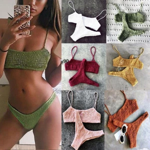 Women Brazilian Bra Thong Bikini Set Swim Wear Summer Bathing Costume Beach| - Picture 1 of 20