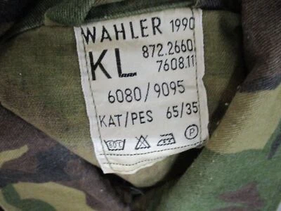 NETHERLANDS DUTCH ARMY WOODLAND CAMO DPM CAMO TOP BDU SHIRT COMBAT UNIFORM COAT - Image 1 of 4