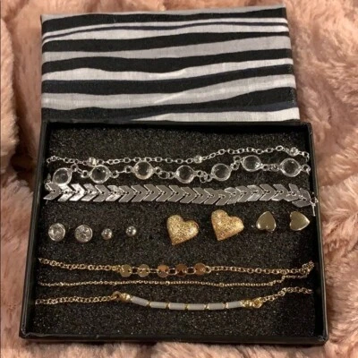 Silver and Gold Bracelet Set Foto 1 de 4