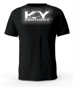 T-shirt nera Kentucky KY State logo riflettente - Foto 1 di 3