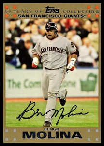 Bengie Molina 2007 Topps Gold #/2007  San Francisco Giants Baseball Card